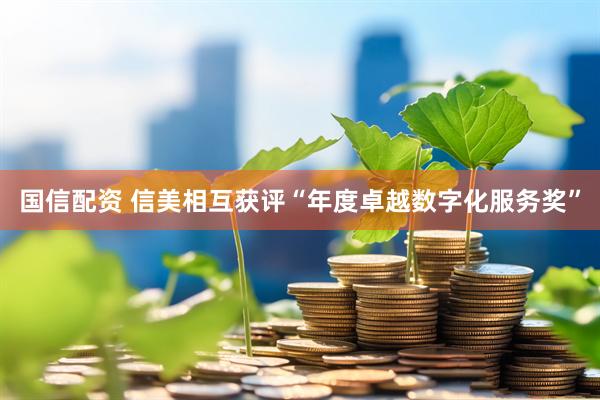 国信配资 信美相互获评“年度卓越数字化服务奖”