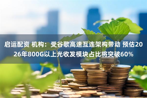 启运配资 机构：受谷歌高速互连架构带动 预估2026年800G以上光收发模块占比将突破60%