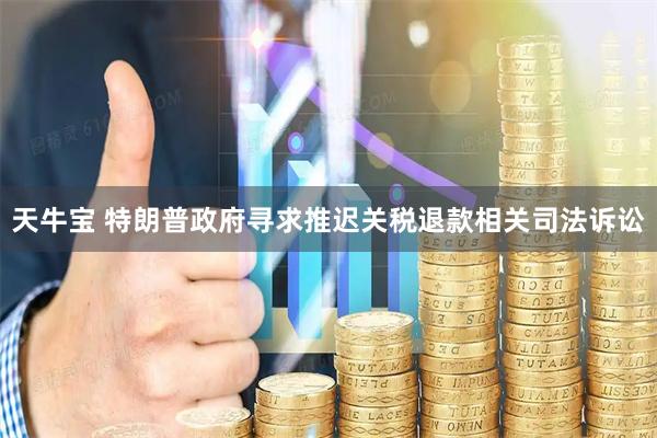 天牛宝 特朗普政府寻求推迟关税退款相关司法诉讼