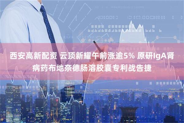 西安高新配资 云顶新耀午前涨逾5% 原研IgA肾病药布地奈德肠溶胶囊专利战告捷