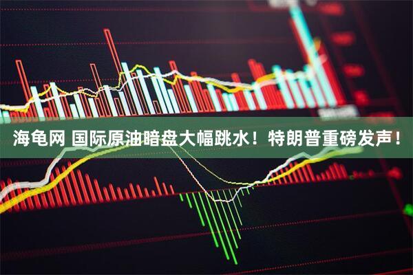 海龟网 国际原油暗盘大幅跳水！特朗普重磅发声！