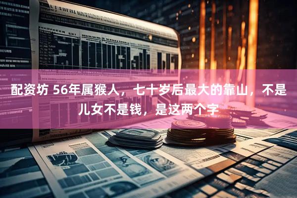 配资坊 56年属猴人，七十岁后最大的靠山，不是儿女不是钱，是这两个字